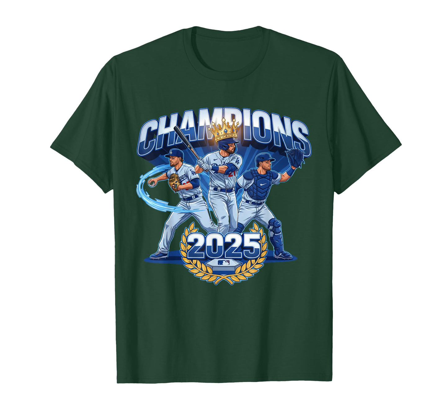 Champions 2025 Baseball Retro Athletic Celebration Theme T-Shirt