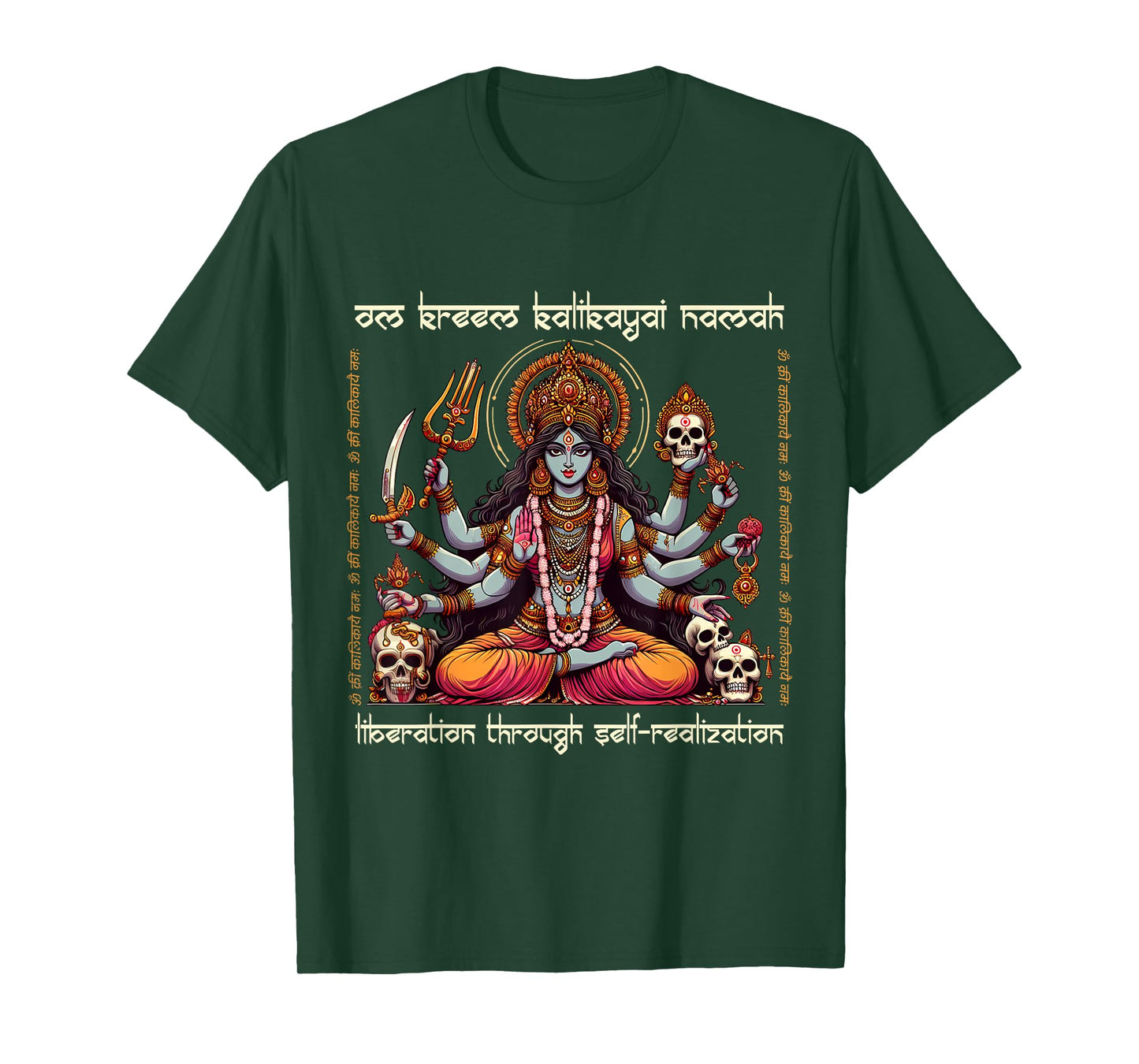 Kali Ma Divine Mother Hindu Goddess Om Kreem Kalikayai Namah T-Shirt