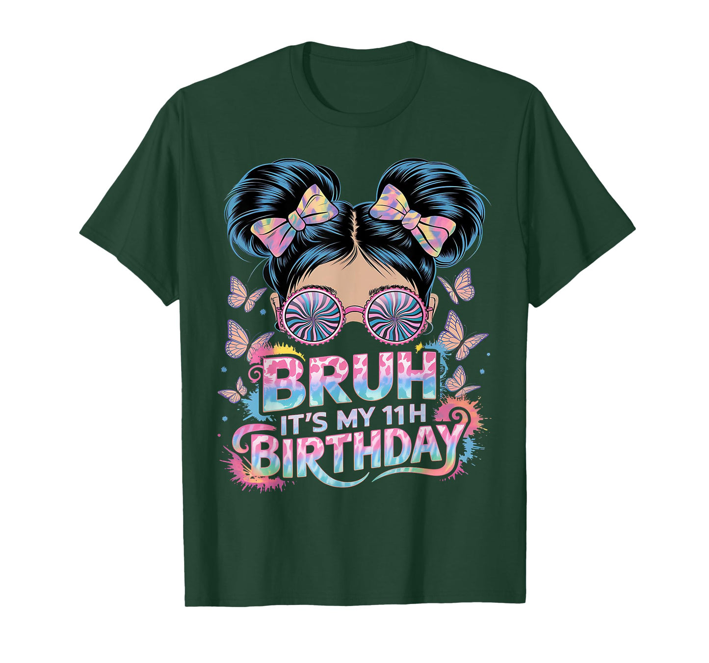 Bruh Its My 11th Birthday Shirt Girls 11 Year Old Birthday T-Shirt