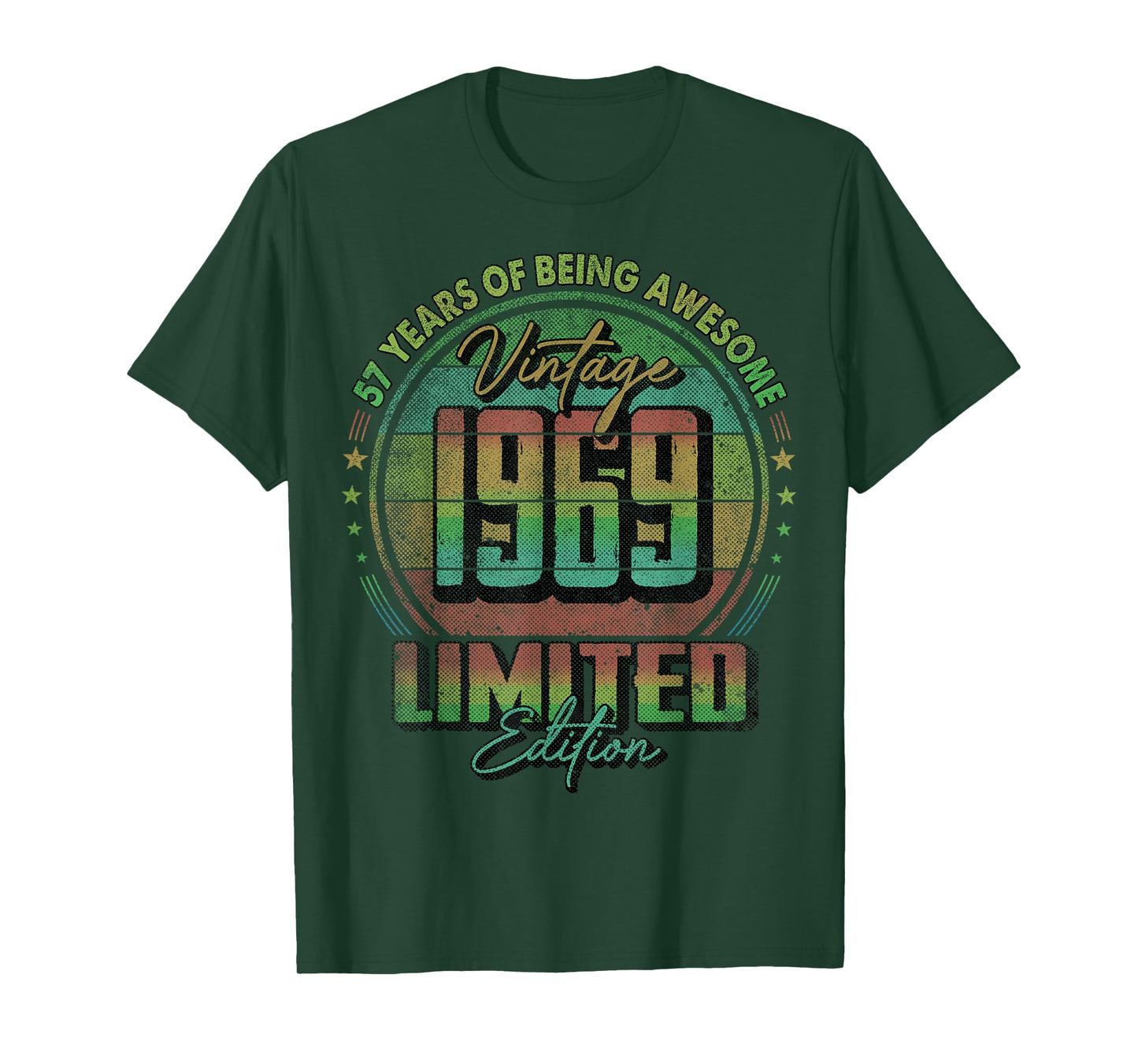 Vintage 1969 Limited Edition Shirt 57 Year Old 57th Birthday T-Shirt