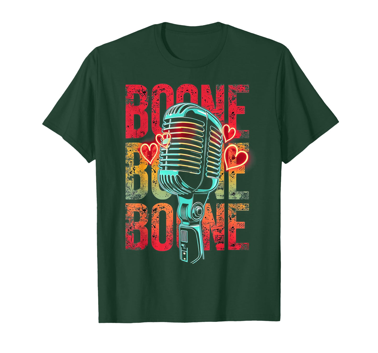 Boone Family Name I Love Boone Personalized Vintage T-Shirt