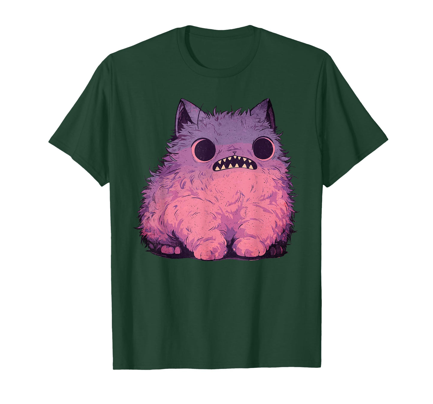 Cat Monster Graphic Kawaii Pastel Goth Anime Aesthetic Goth Men Women Kids T-Shirt