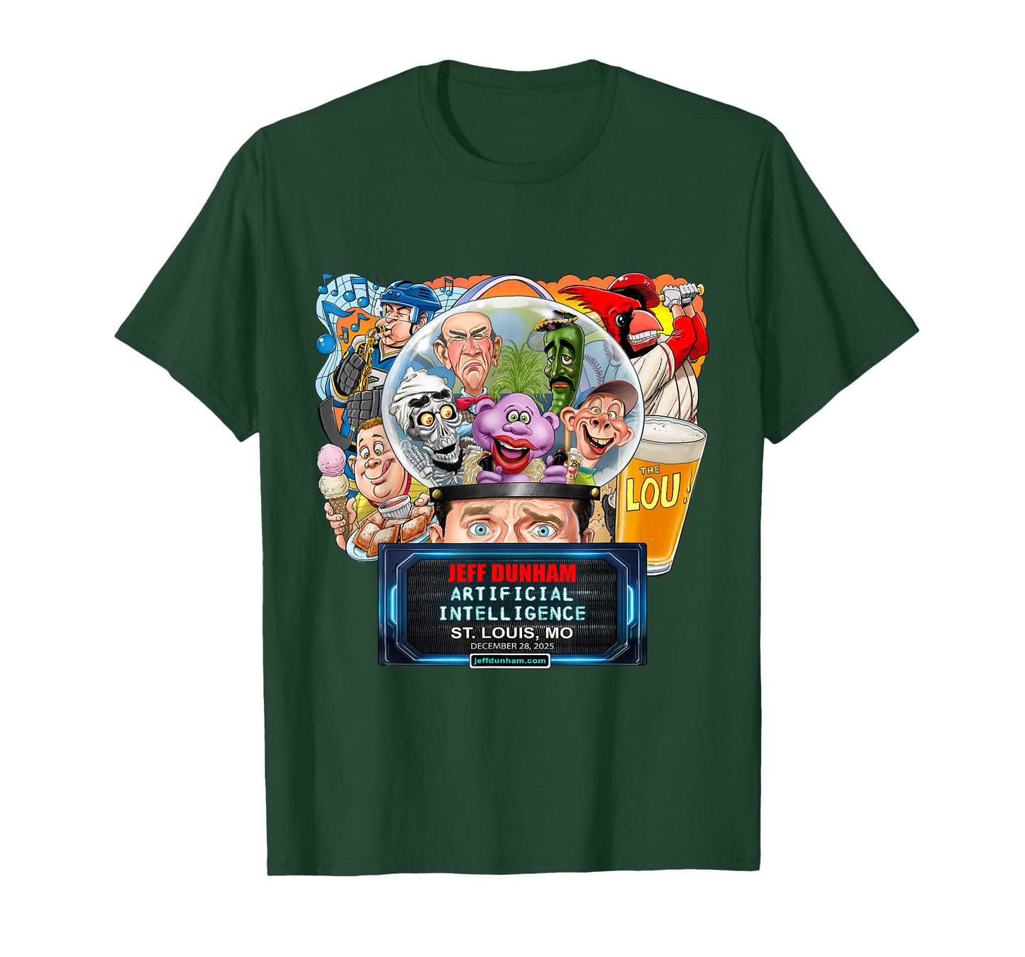 Jeff Dunham St. Louis, Mo (2025) T-Shirt