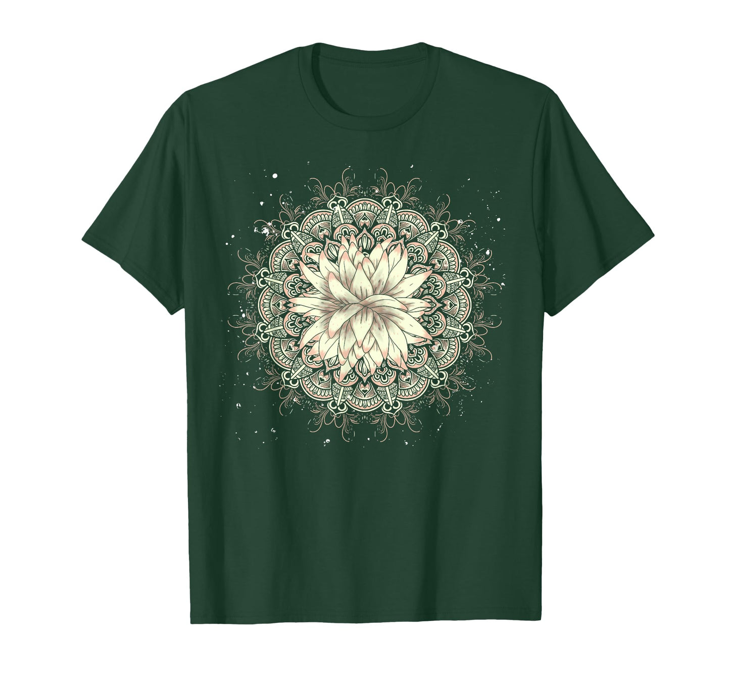 Buddhist Flower Blossom Prana Art Spiritual Lotus Mandala T-Shirt