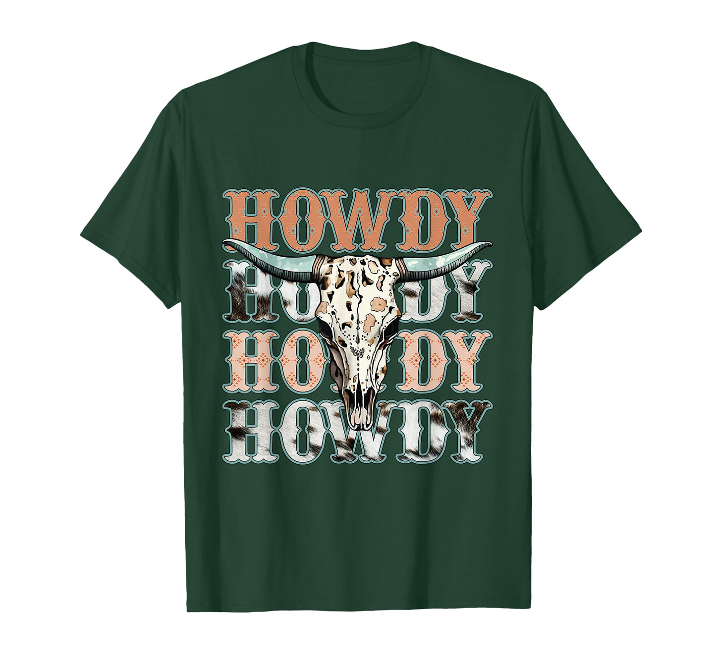 Howdy Southern Western Cow Country Rodeo Cowgirl Vintage T-Shirt