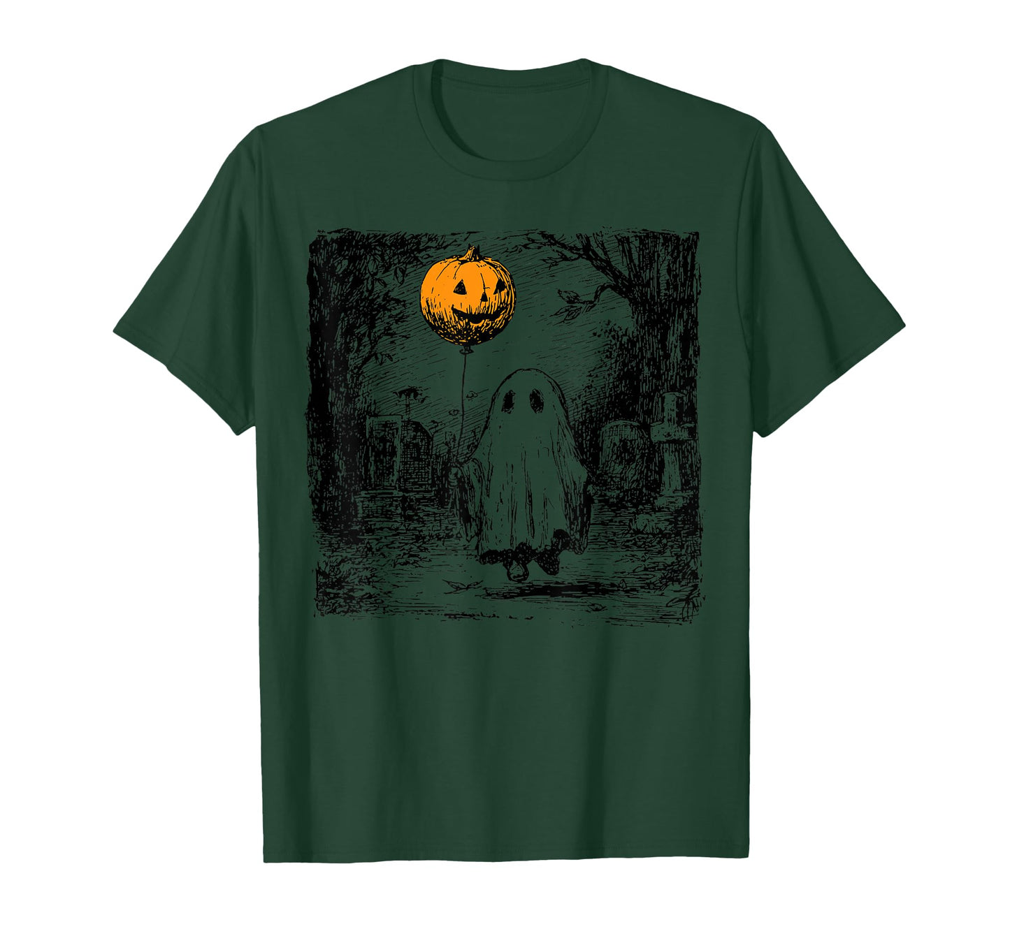 Horror Ghost Halloween Spooky Season Pumpkin Spice Men Women T-Shirt