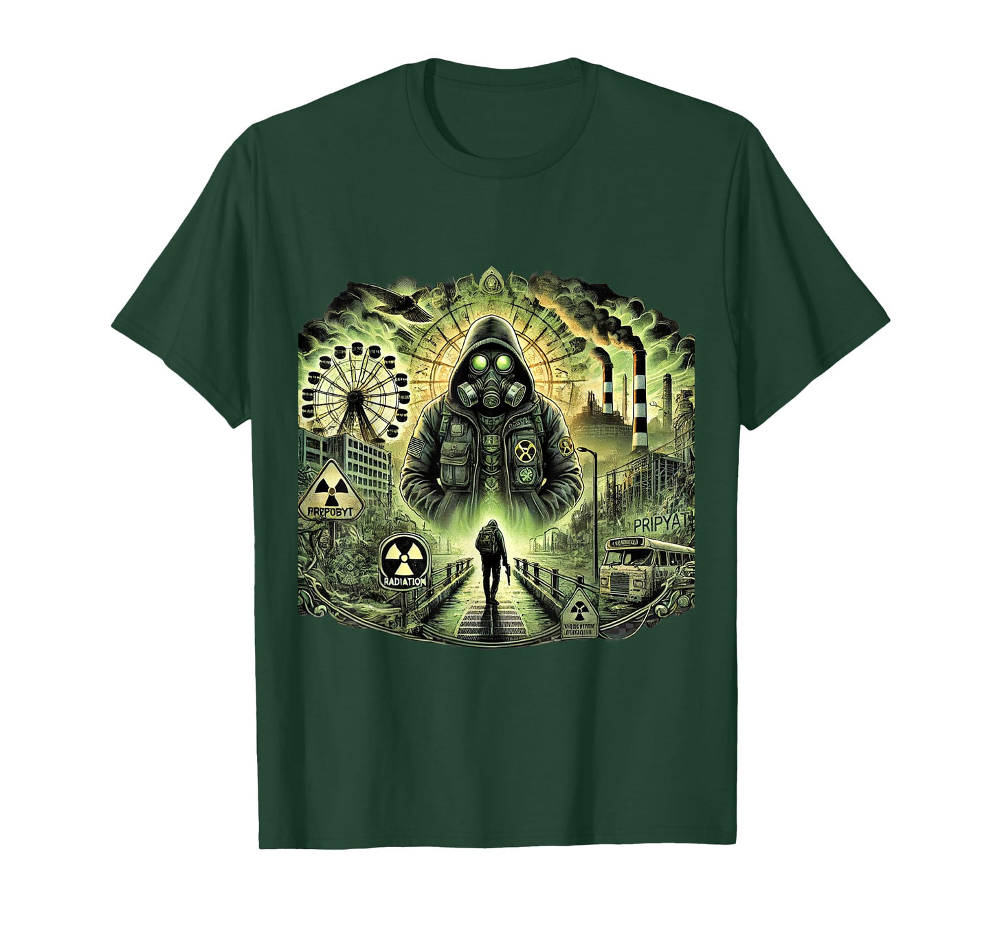 Chernobyl Radiation Zone, Abandoned Pripyat, Stalker Game T-Shirt