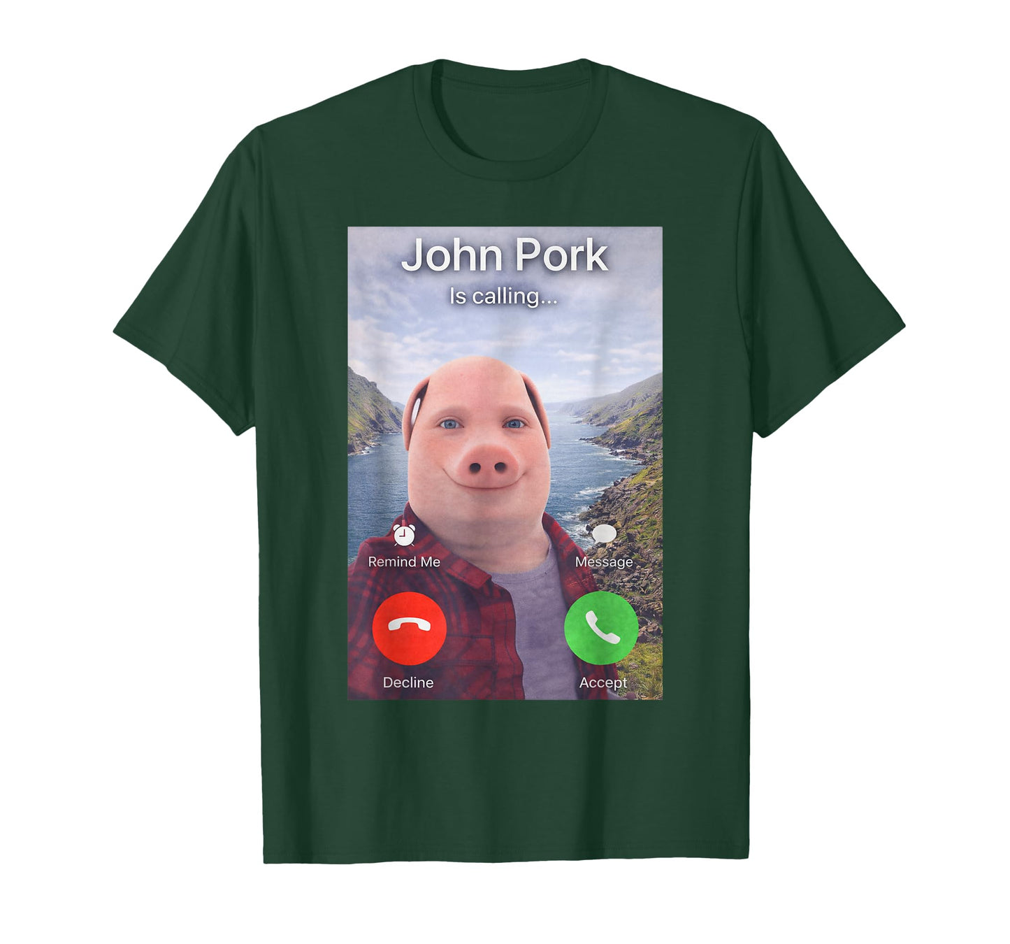 John Pork is Calling Meme Funny Gen Z Brainrot Trending Gag T-Shirt