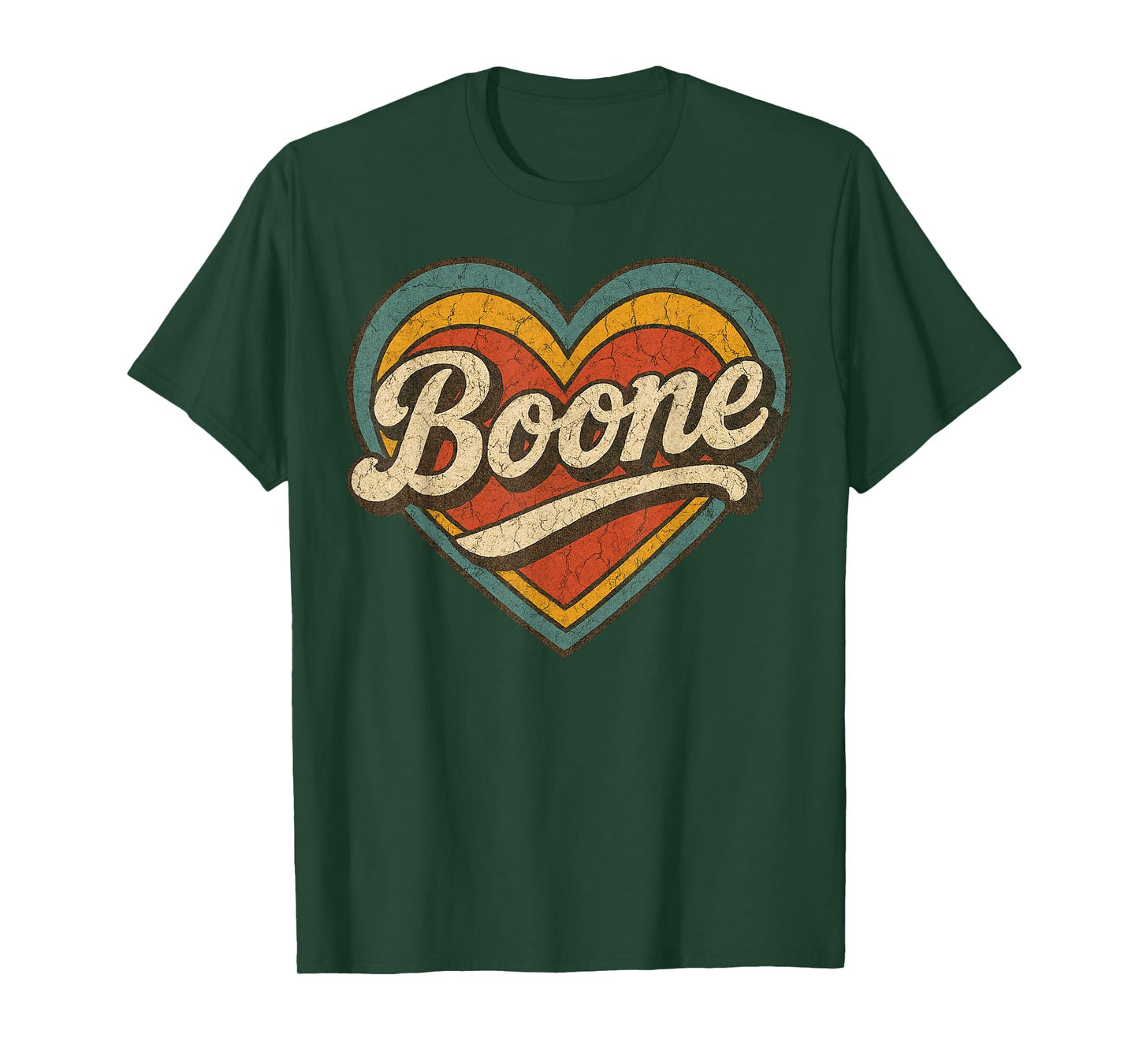 Boone Heart Men Women Kid Vintage T-Shirt