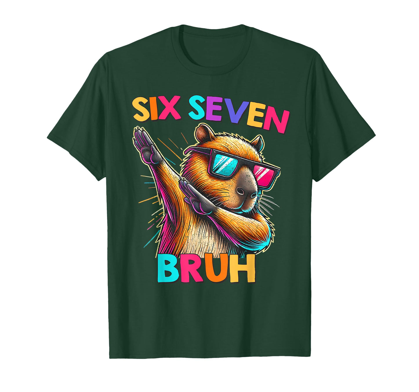 67 Meme Capybara Six Seven Bruh Capybara Kids Boys Girls T-Shirt