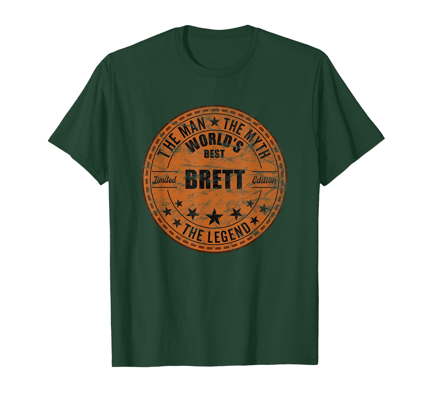 Mens Brett The Man The Myth The Legend First Name Brett T-Shirt