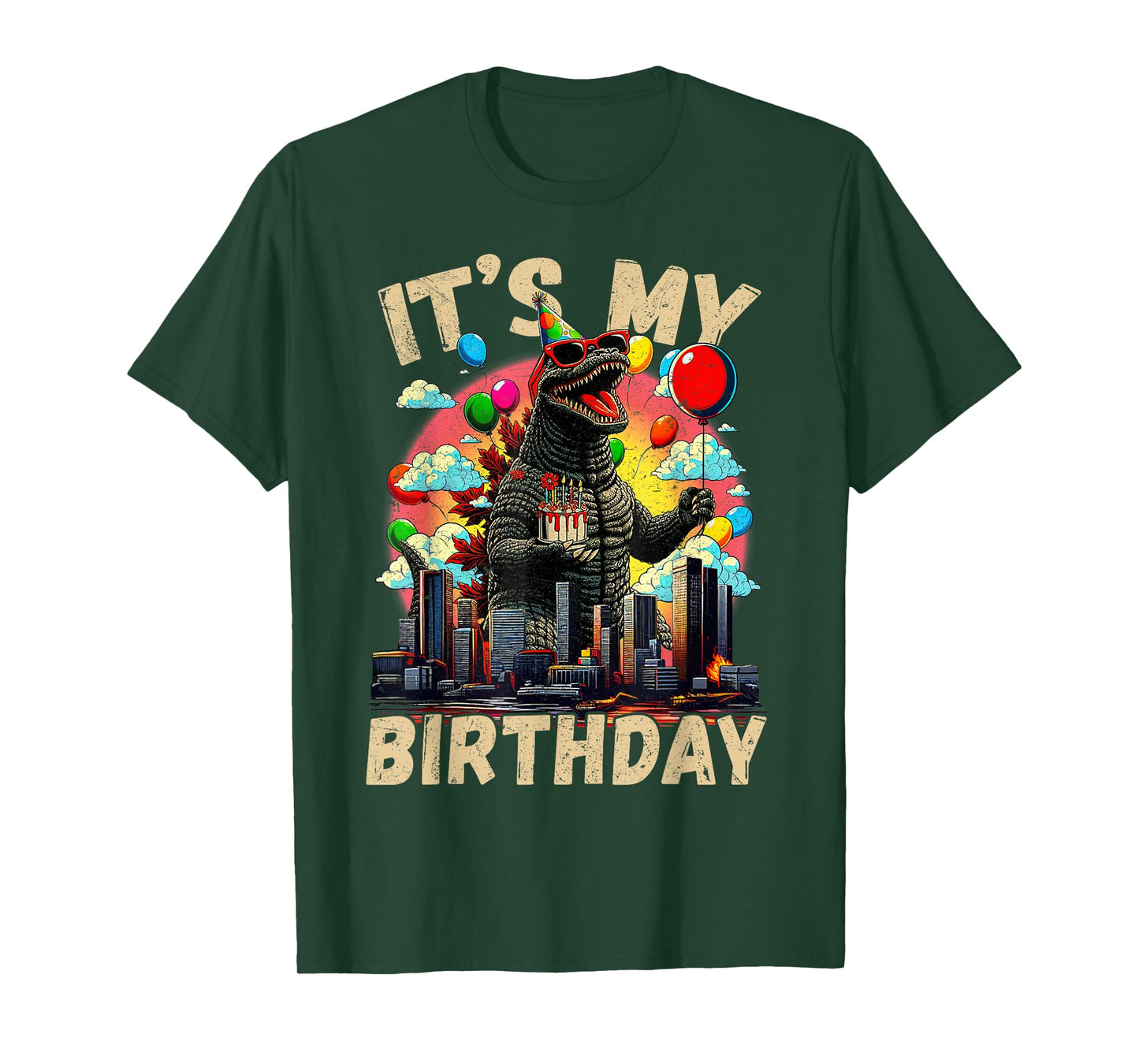 Kaiju Birthday Party Japan Monster Bday Dinosuar Decorations T-Shirt