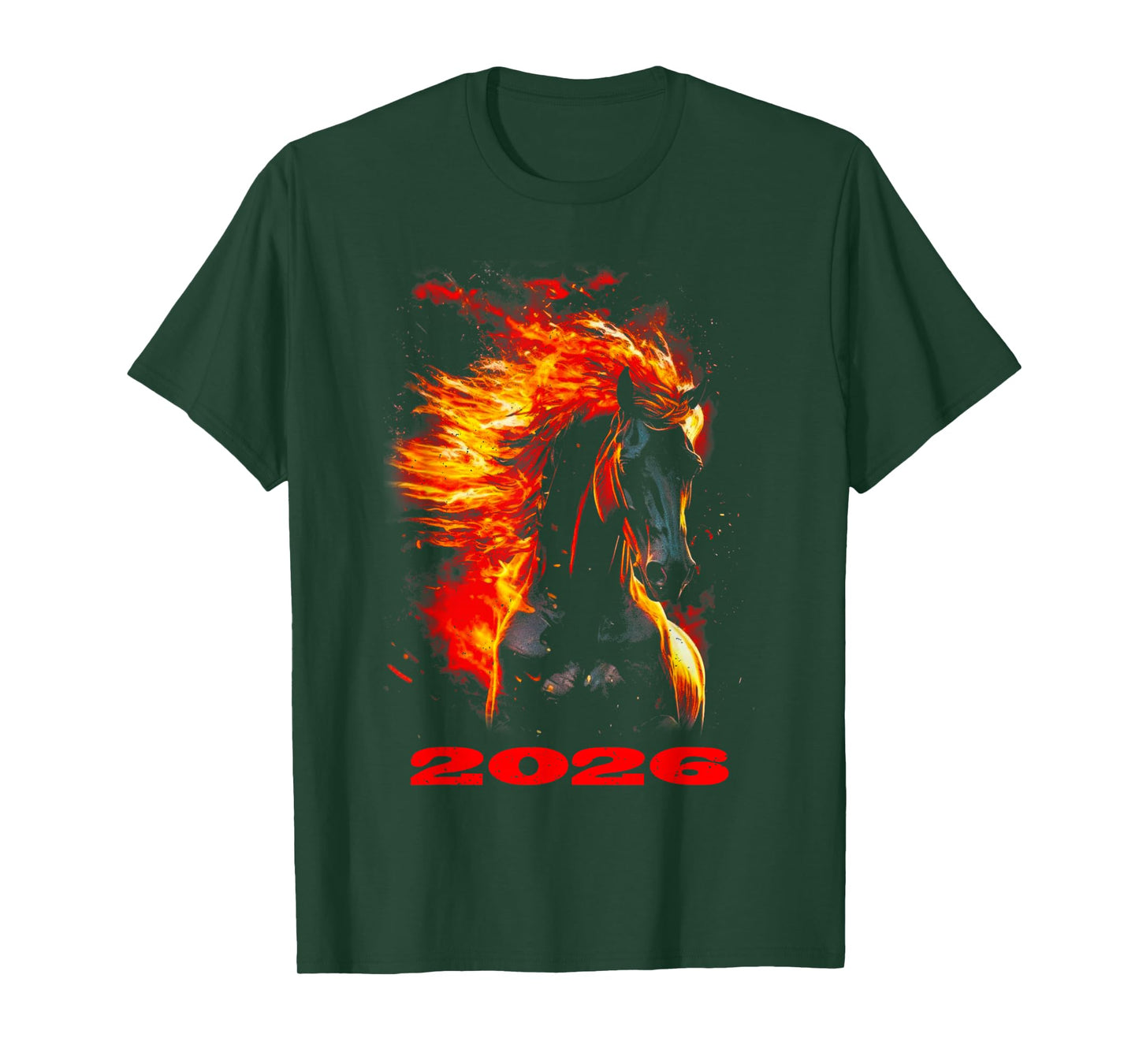 Fire Horse 2026 Year of The Horse Chinese New Year T-Shirt