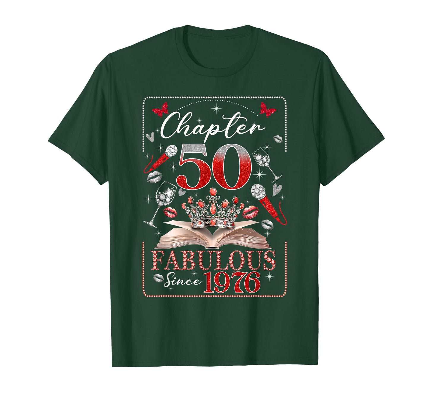 50th Birthday Queen Chapter 50 Fabulous Since 1976 Women T-Shirt