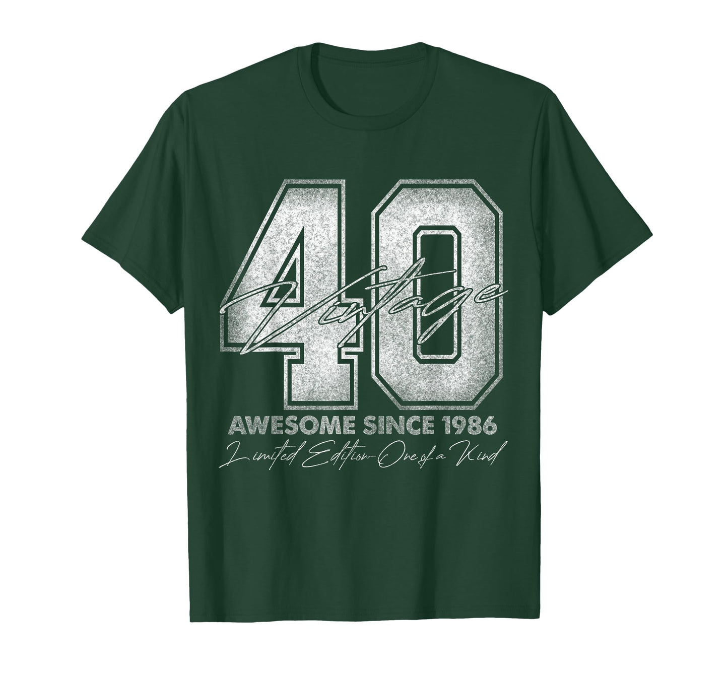 40 Year Old Gifts Vintage 1986 Limited Edition 40th Birthday T-Shirt