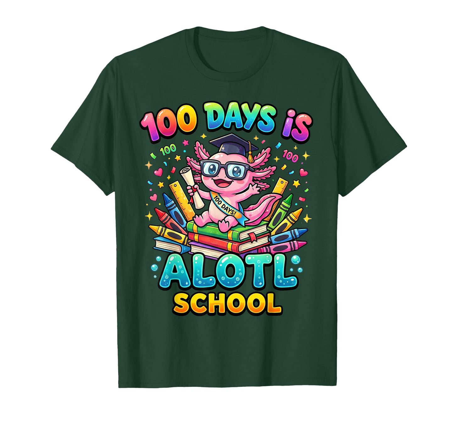 100 Days is Alotl School Shirt Funny Kids 100th Day Meme T-Shirt