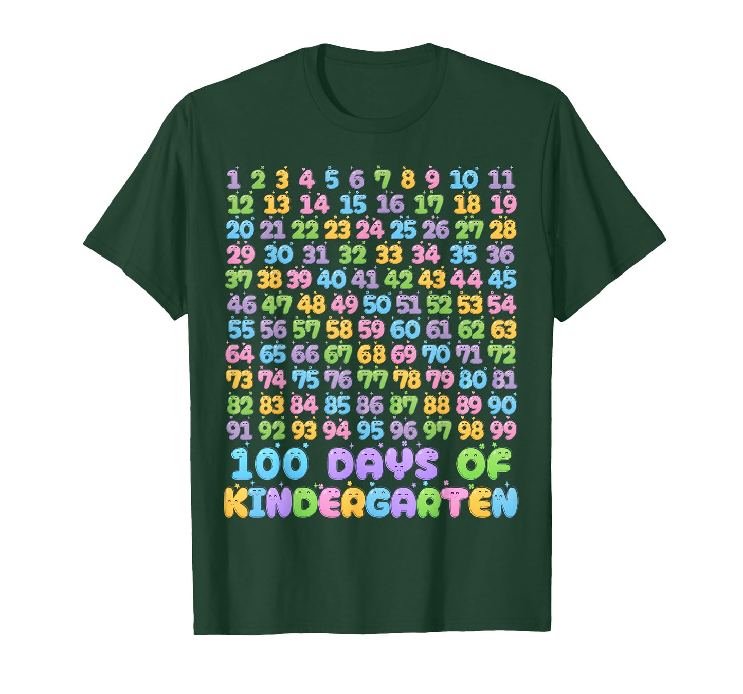 100th Day of School Teacher 100 Days of Kindergarten Kids T-Shirt