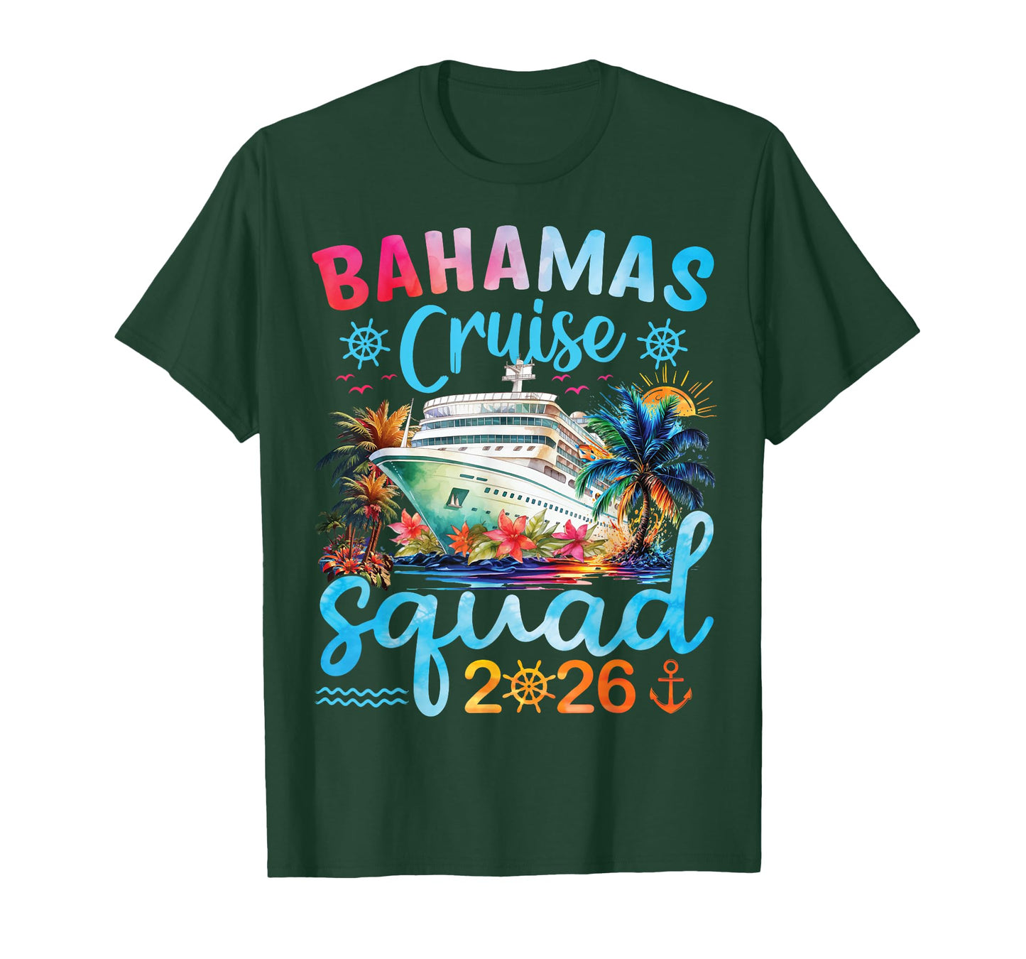 Bahamas Cruise Squad 2026 Cruising Together Family Matching T-Shirt
