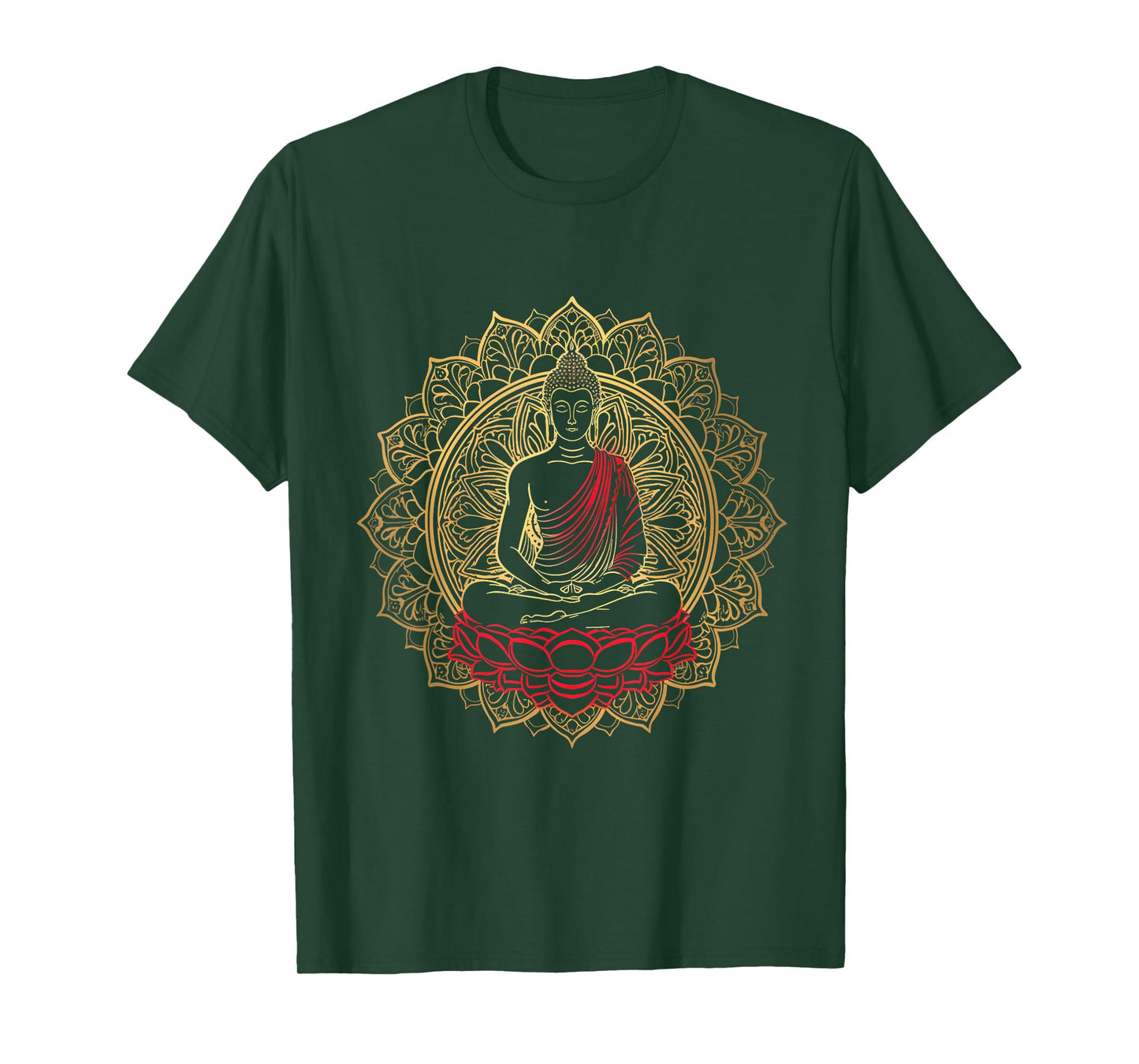 Meditation Spiritual Mandala Buddhist Zen Buddha Hindu T-Shirt
