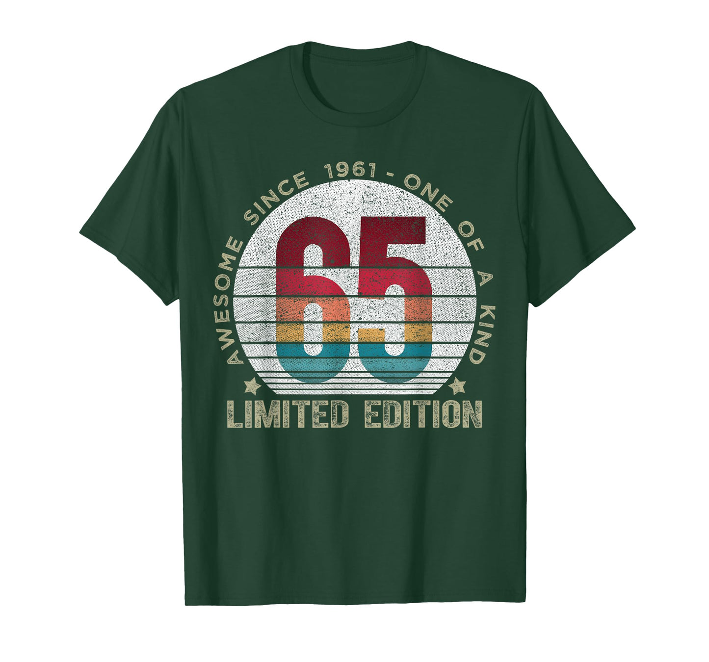 65 Year Old Gifts Vintage 1961 Limited Edition 65th Birthday T-Shirt