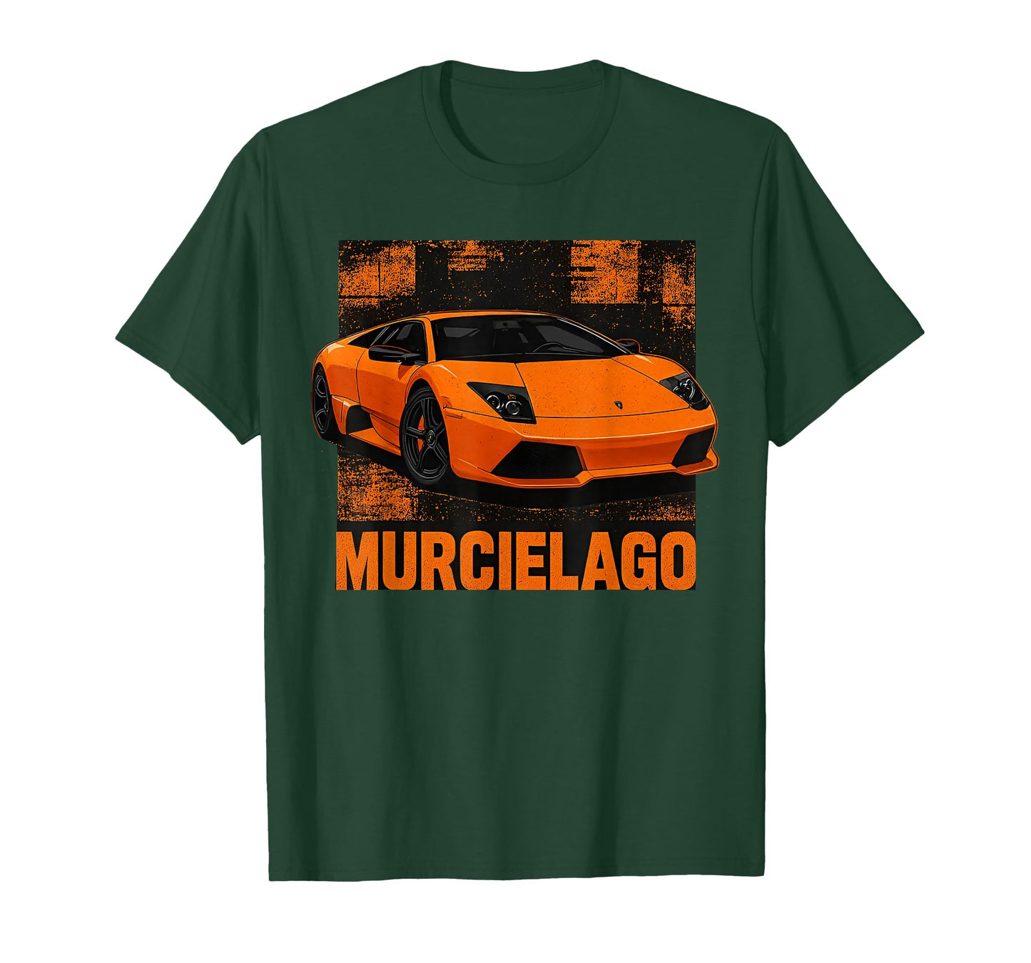 Orange V12 Murcielago Italian Supercar Design T-Shirt