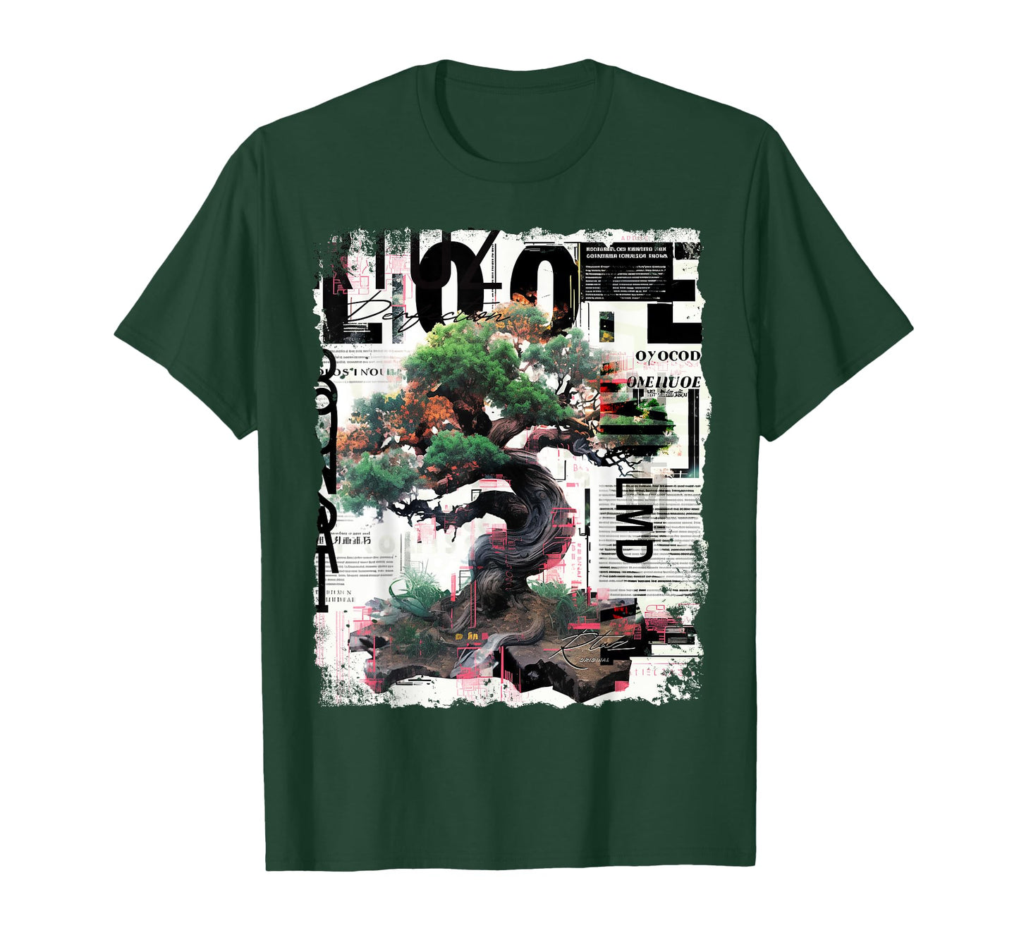 Hip Hop Y2K Vintage Hipster Edgy Urban Streetwear Bonsai T-Shirt
