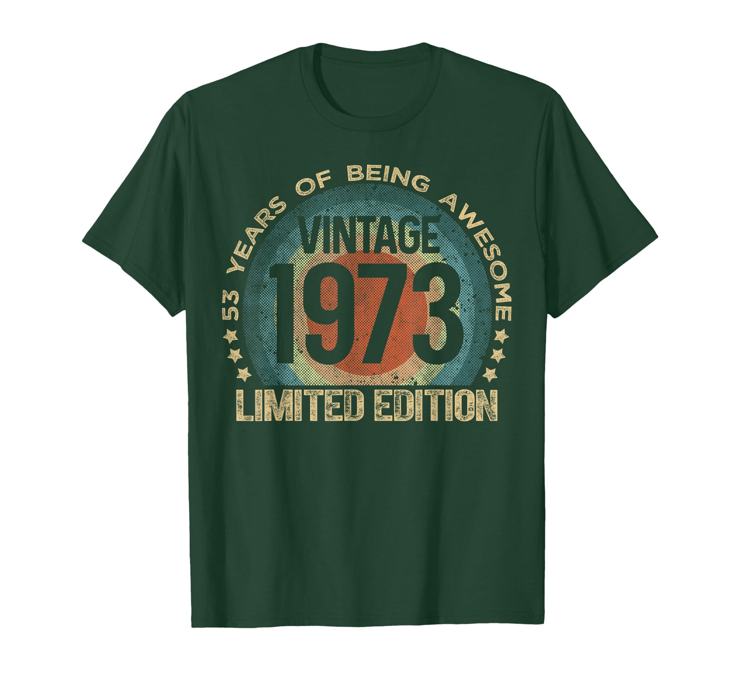 53 Year Old Gifts Vintage 1973 Limited Edition 53rd Birthday T-Shirt