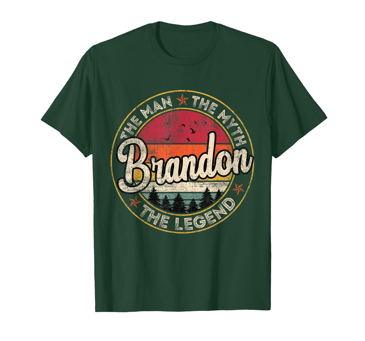 Brandon The Man The Myth The Legend Personalized Name T-Shirt