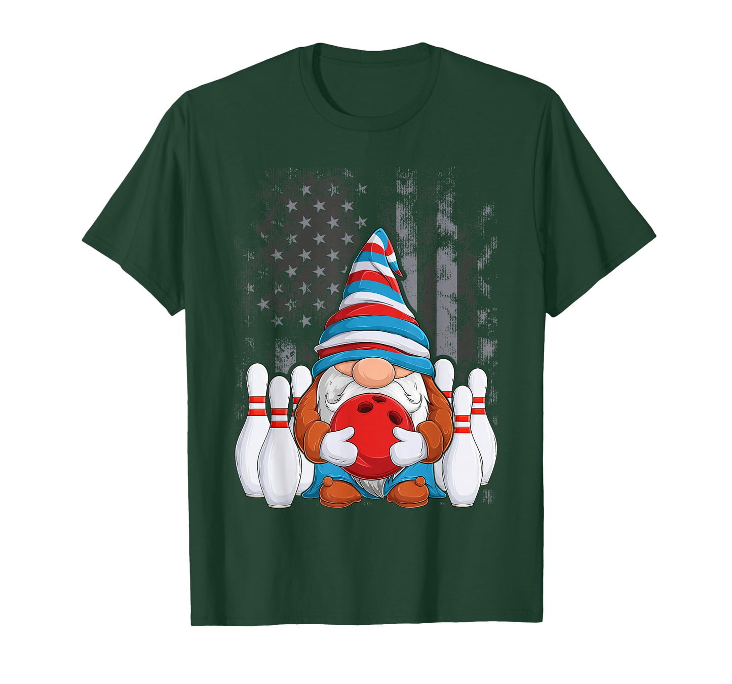 Bowling Gnome Bowling Gnomes Funny Gnome Bowling T-Shirt