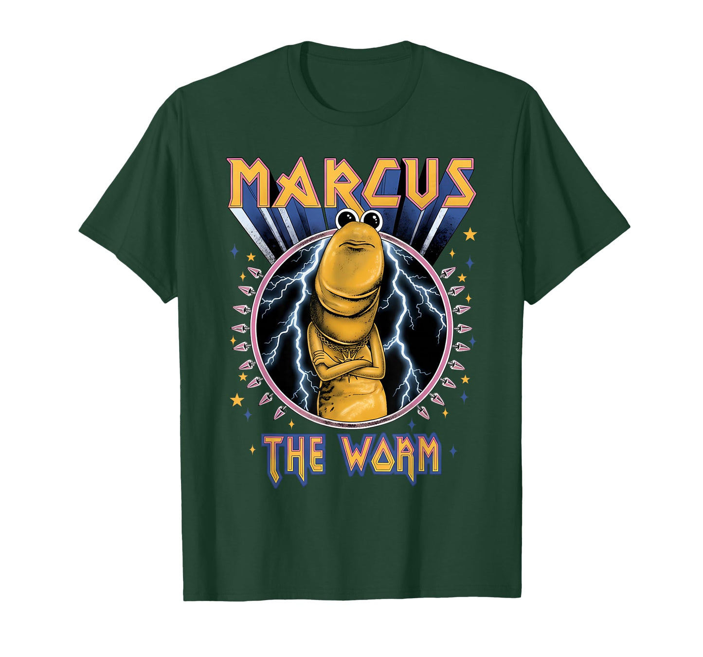 Funny Marcus The Worm Heavy Rock RockWorm Humor Meme T-Shirt
