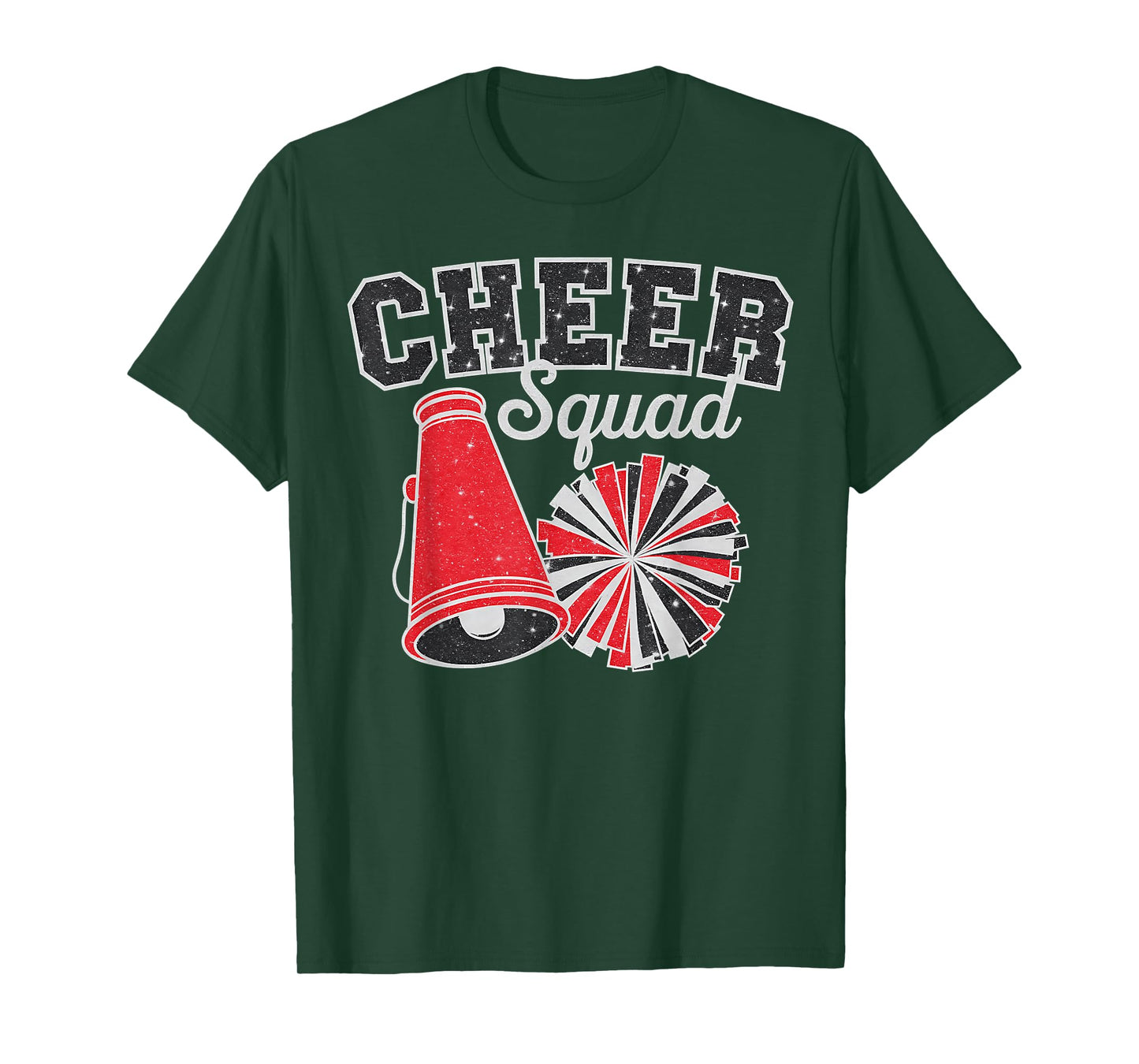 Cheer Squad Funny Cheerleader Cheerleading Red Women Girl T-Shirt