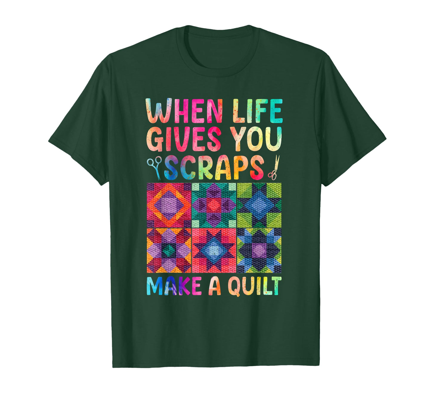 Quilting Design for Women Grandma Quilt Lover Sewing Quilter T-Shirt
