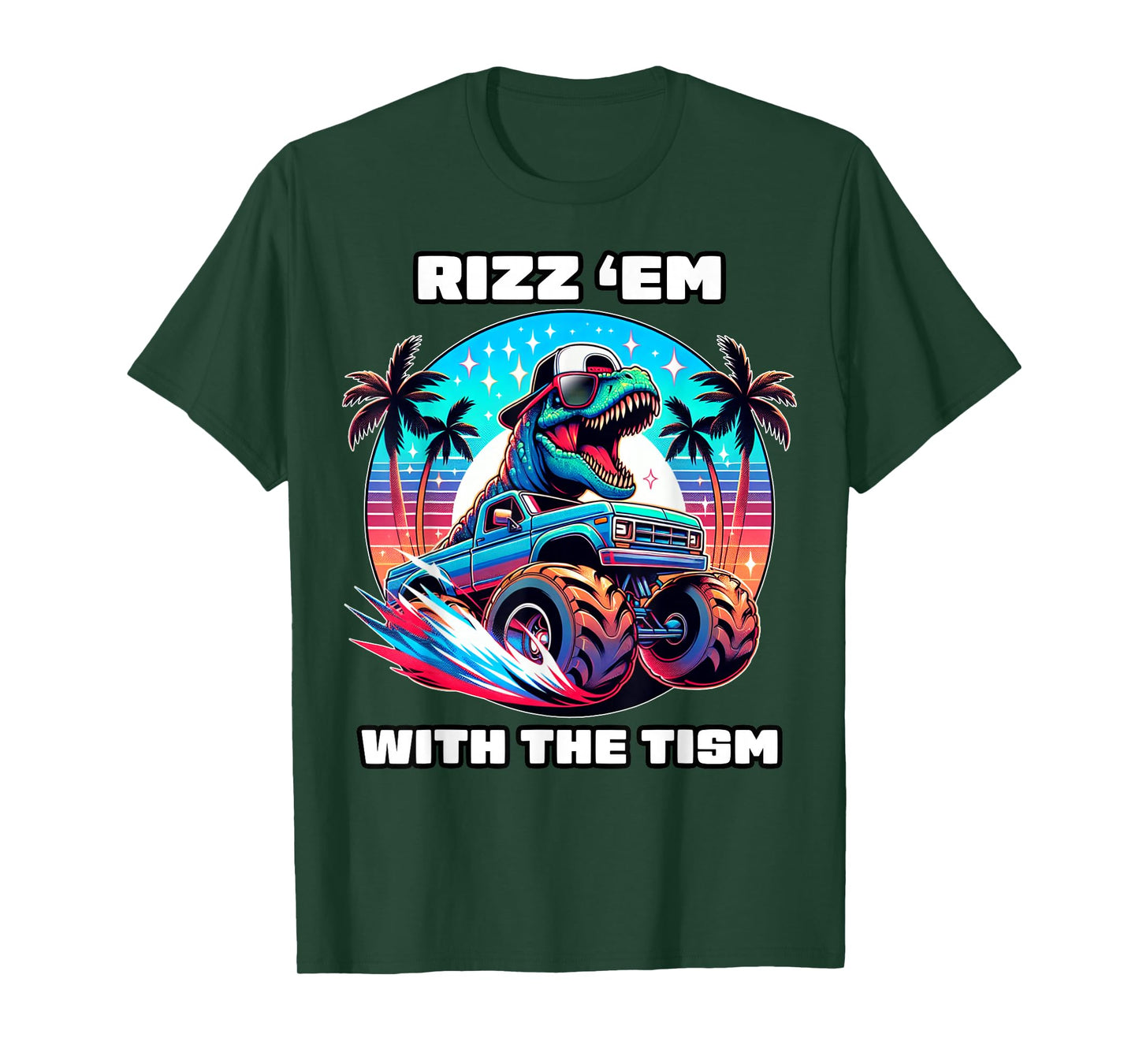 Rizz Em With The Tism Autism Awareness Funny Meme Boys Girls T-Shirt