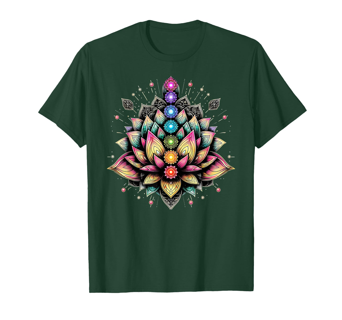 Chakra Lotus Flower Spiritual Yoga Lover T-Shirt
