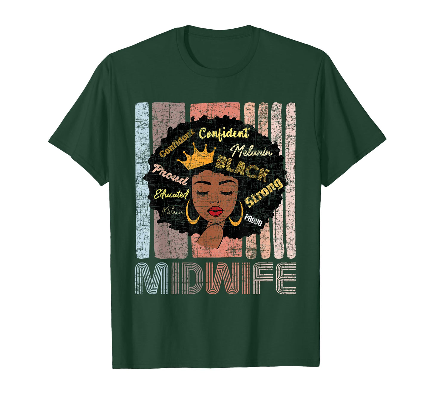 African American Midwife - Midwives Doula Nurse Midwifery T-Shirt