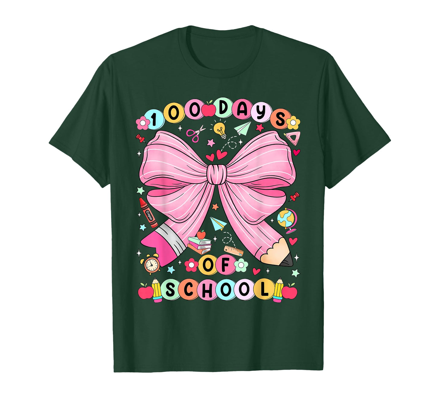 100 Days of School Coquette Bracelet 100 Days Smarter Kids T-Shirt