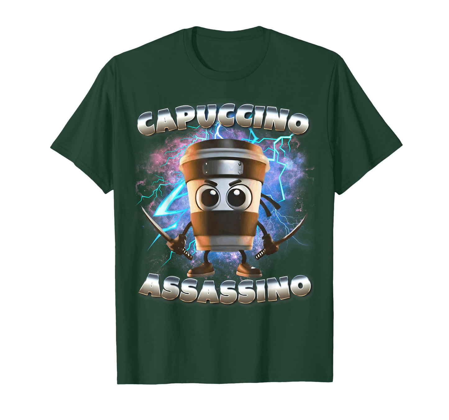 Cappuccino Assassino Italian Brainrot Memes Internet Meme T-Shirt