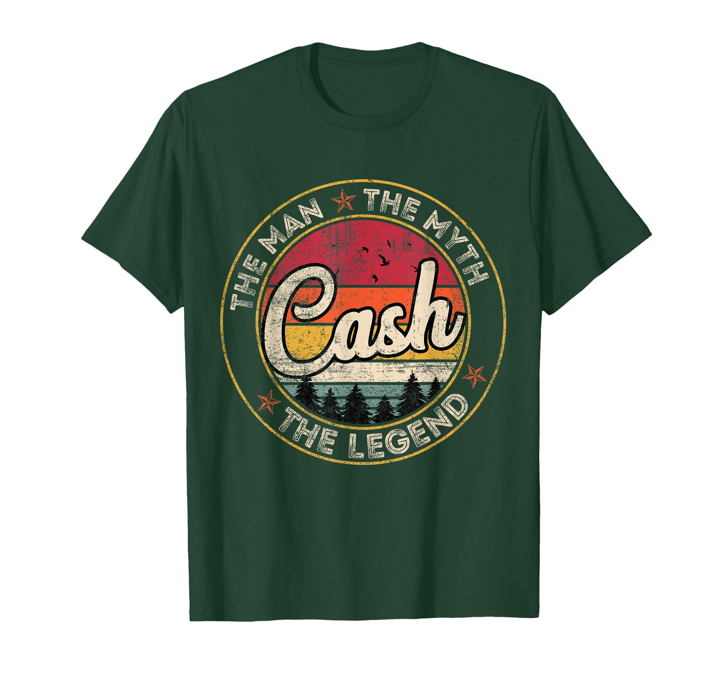 Cash The Man The Myth The Legend Personalized Name T-Shirt