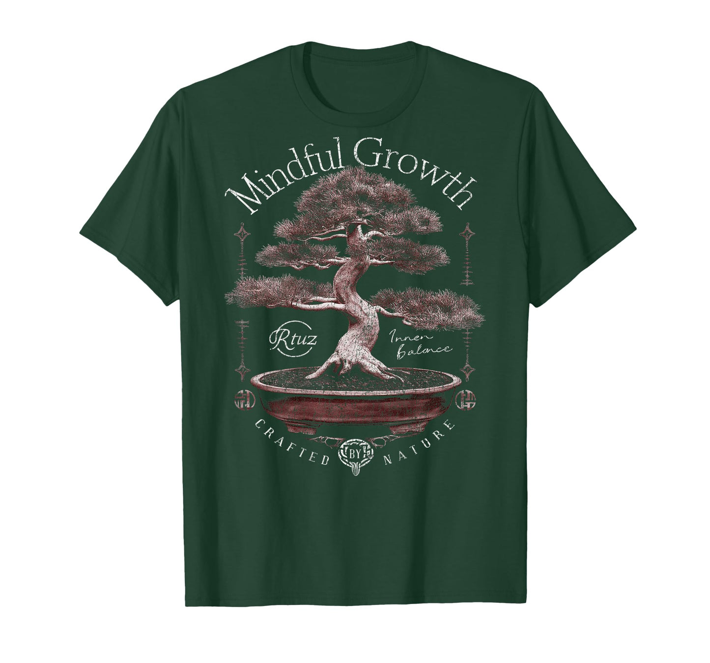 Hip Hop Urban Vintage Edgy Y2K Back Print Streetwear Bonsai T-Shirt