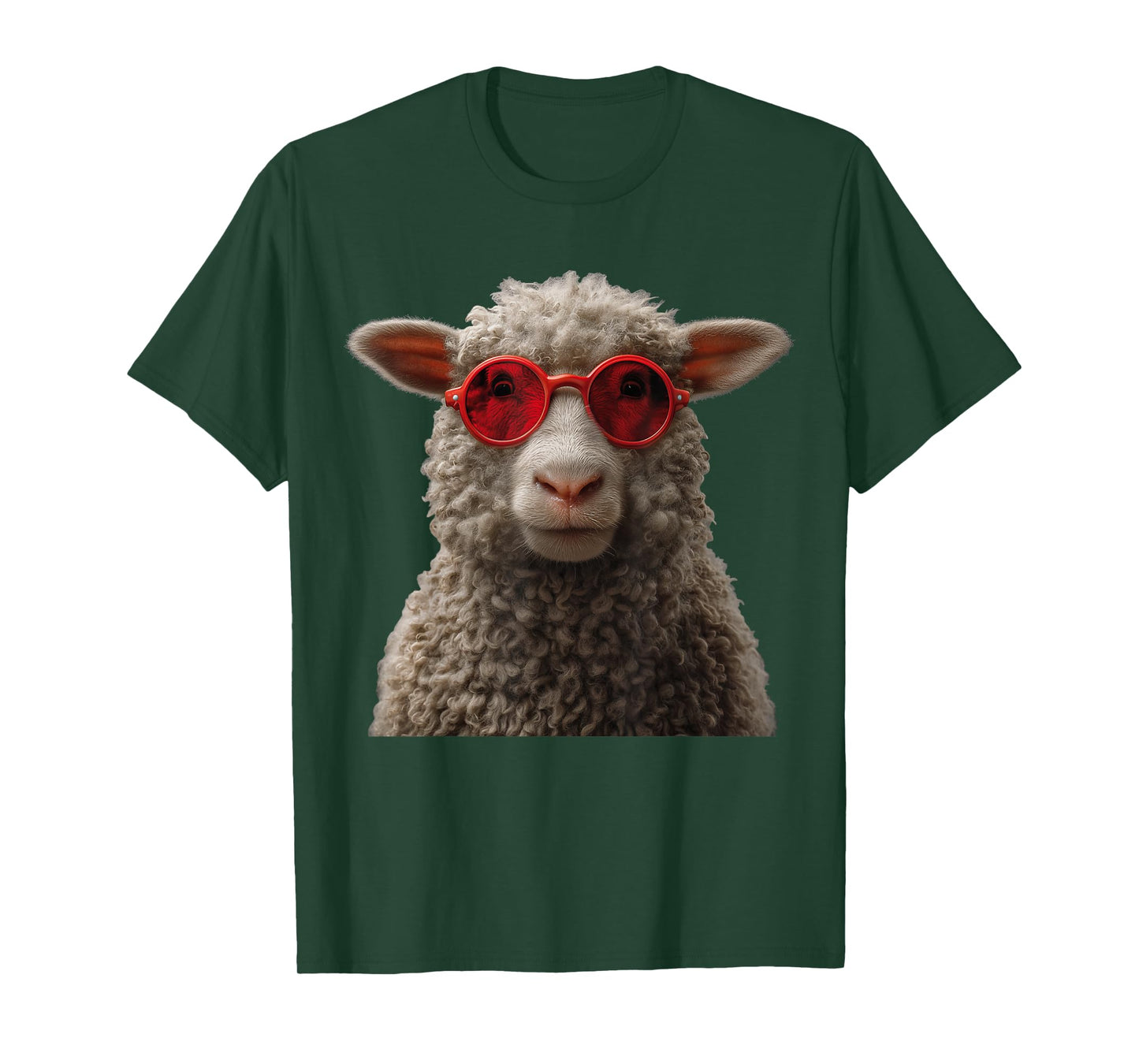Sheep Wearing Sunglasses Funny Graphic T-Shirt