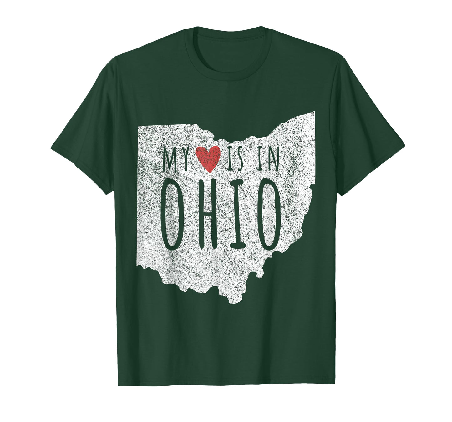 My Heart Is In Ohio Funny Ohio Roots Ohio Love T-Shirt