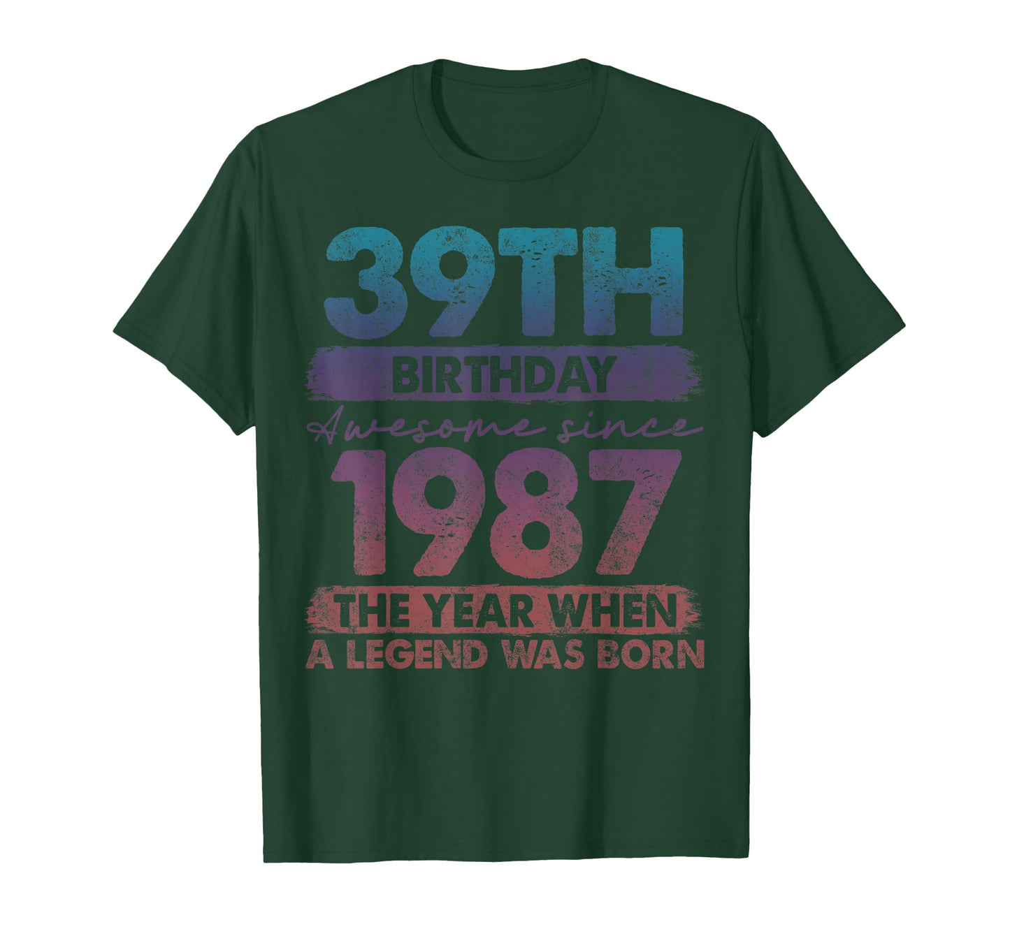 39 Year Old Gifts Vintage 1987 Limited Edition 39th Birthday T-Shirt