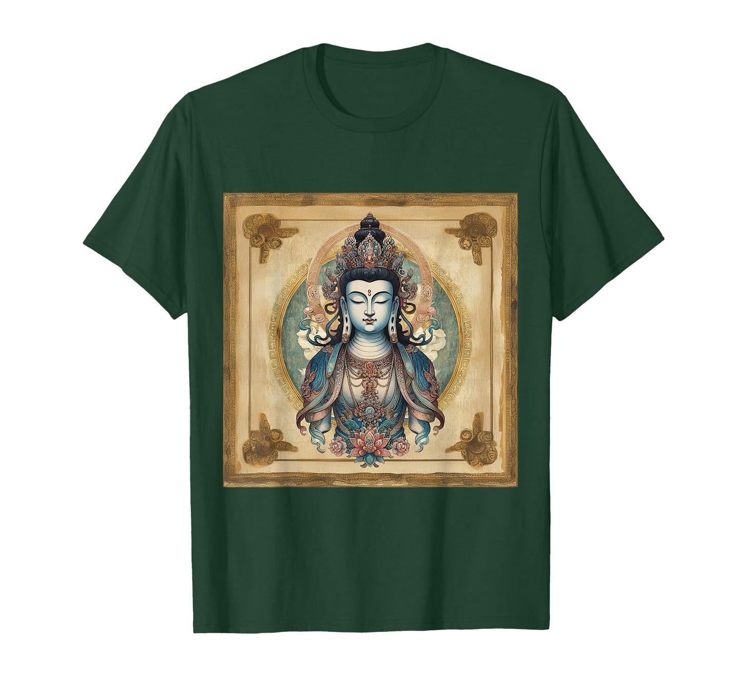 Avalokiteshvara Ancient Tibetan Buddhism Chenrezig Deity T-Shirt