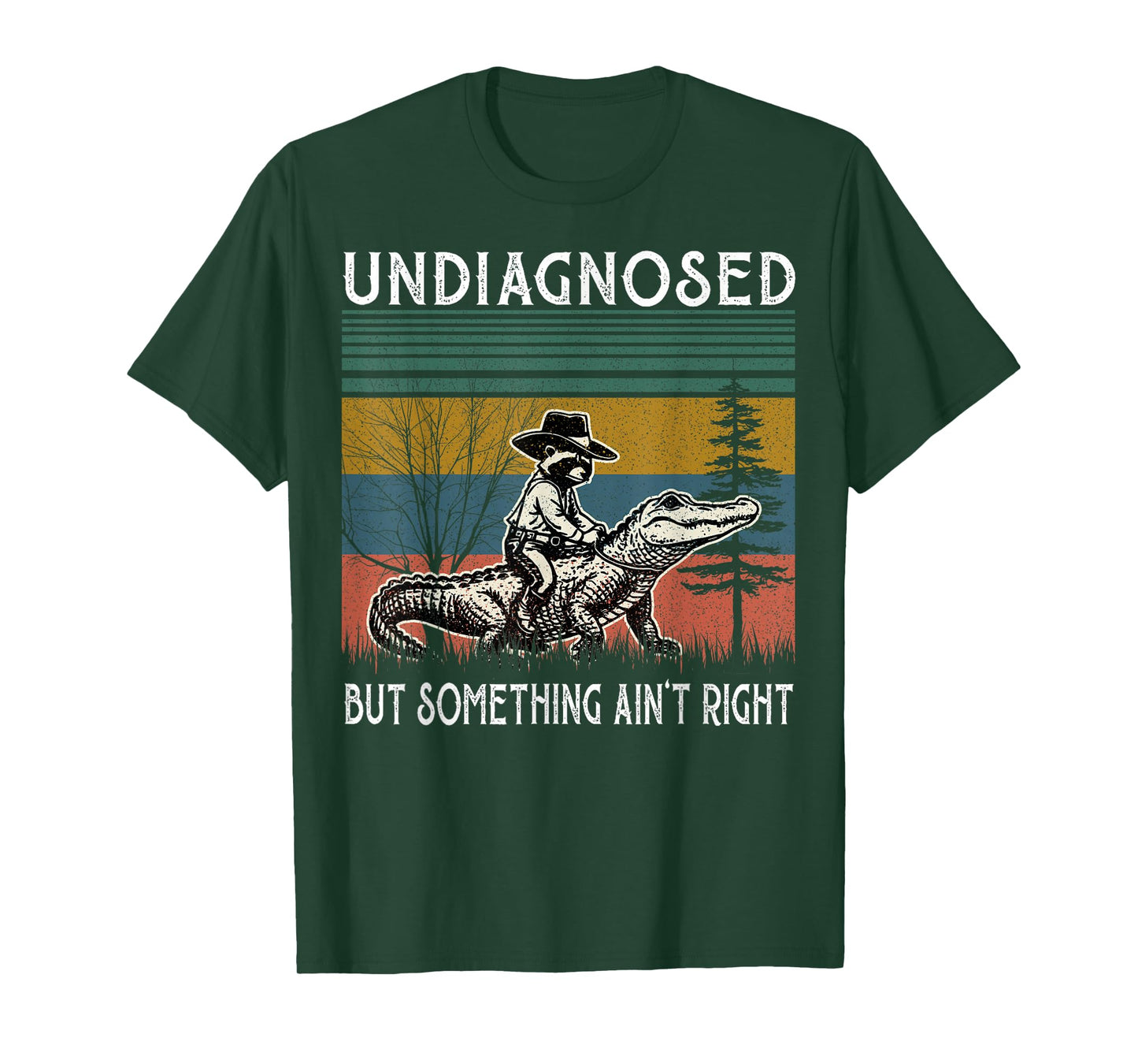 Undiagnosed But Something Ain't Right Funny Raccoon Meme T-Shirt