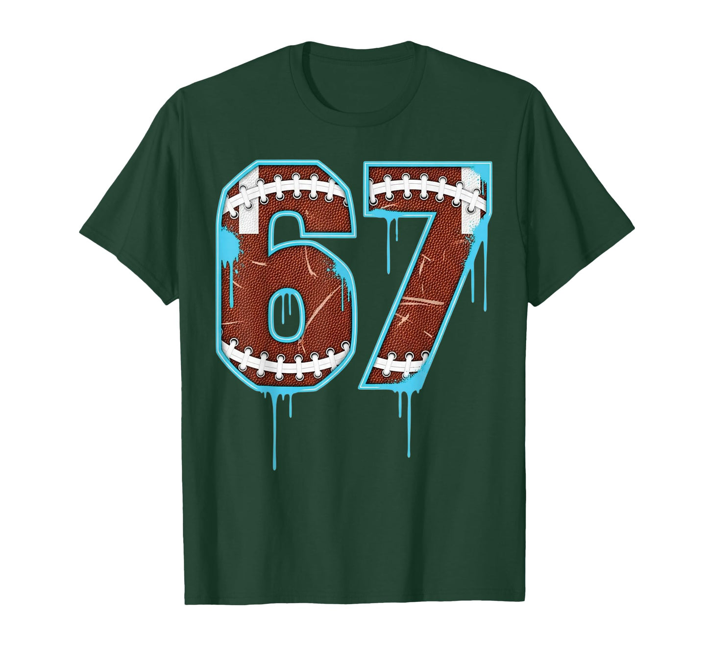 67 American Football Six Seven Funny 6 7 Meme Drip for Boys T-Shirt