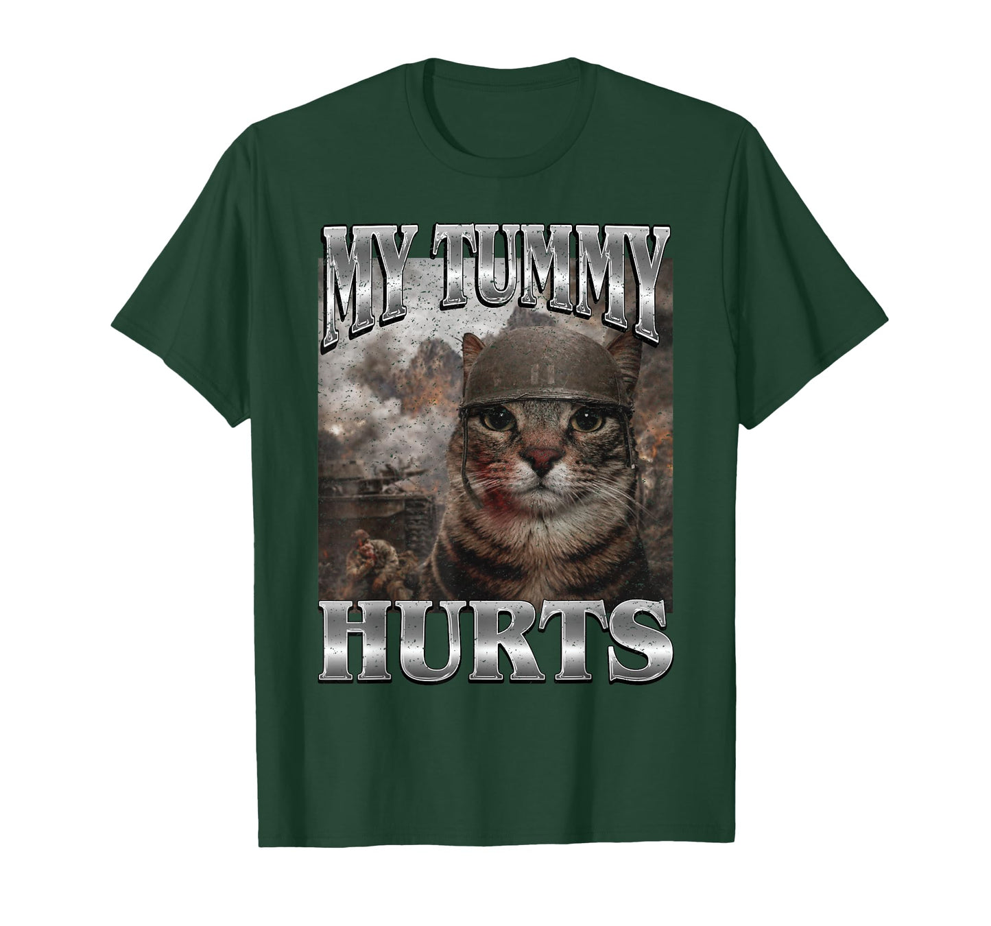 My Tummy Hurts Funny Cat Meme Bootleg T-Shirt