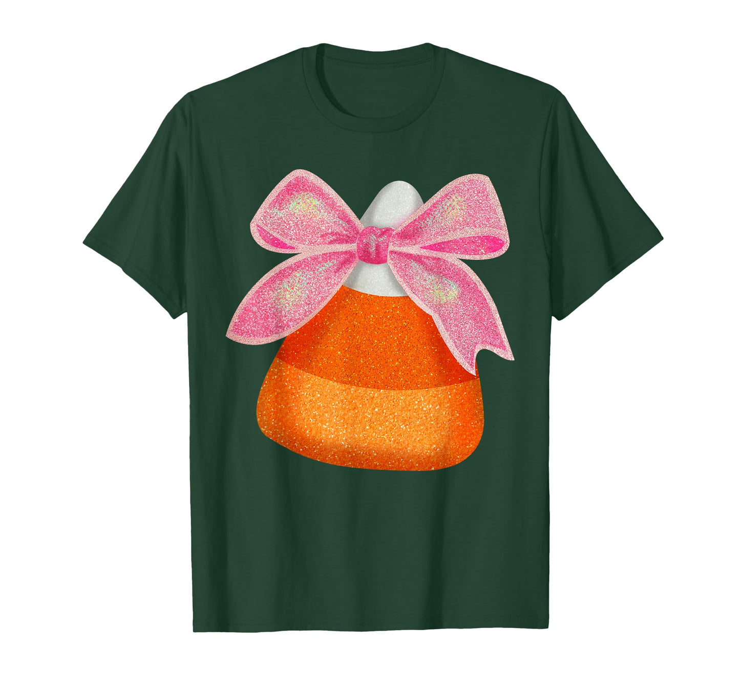 Coquette Bow Candy Corn Women Girls Kids Halloween Costume T-Shirt