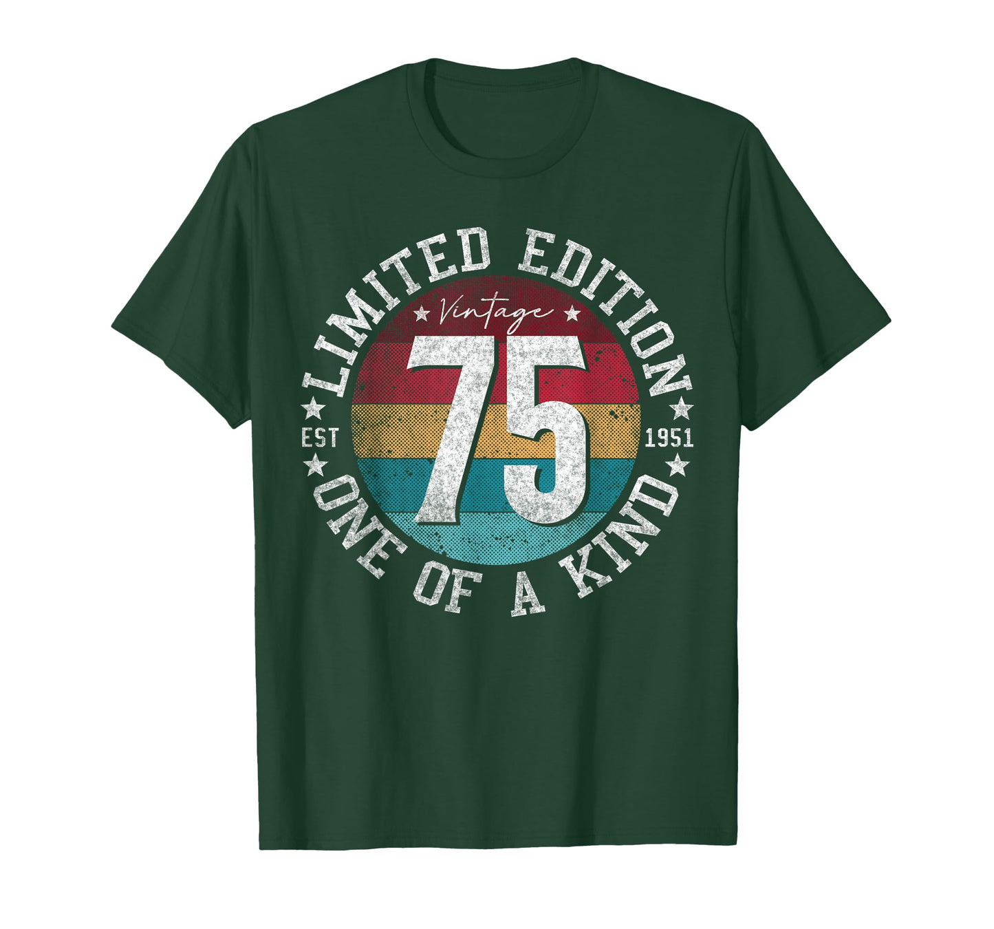 75 Year Old Gifts Vintage 1951 Limited Edition 75th Birthday T-Shirt