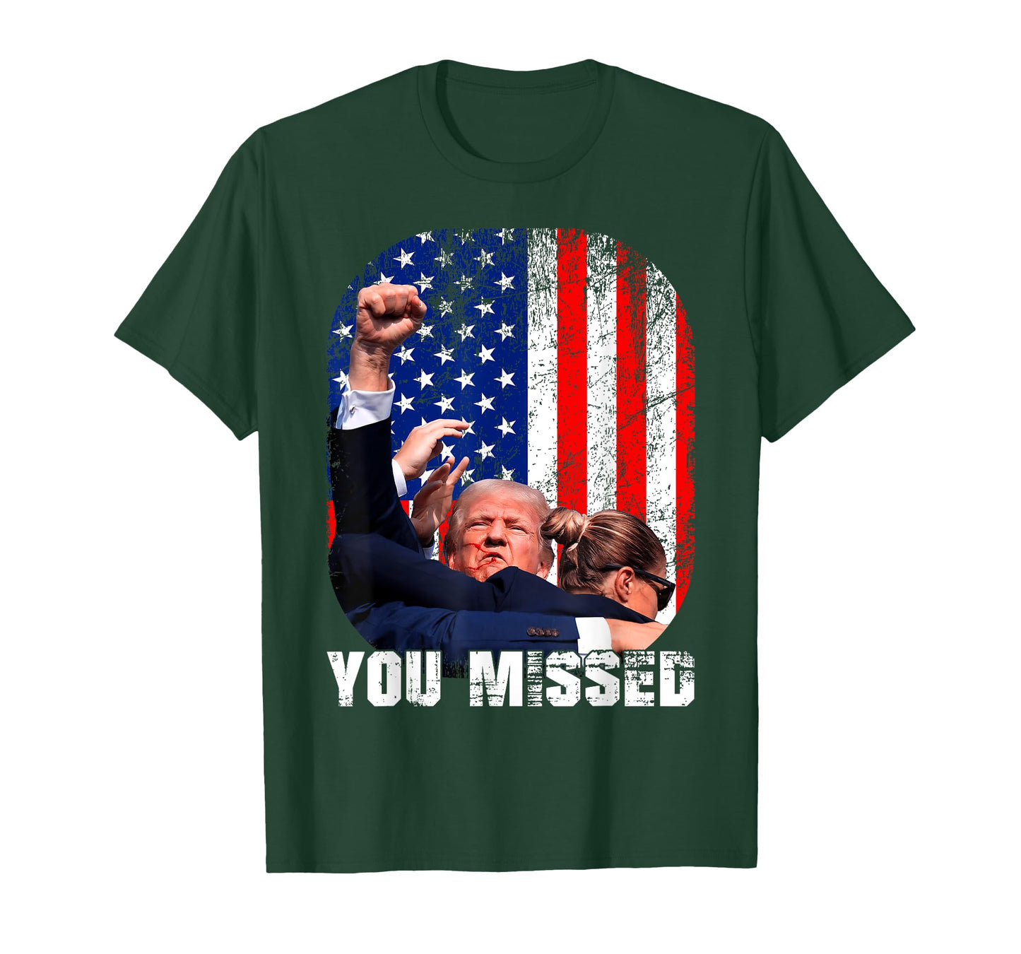 Fight Trump 2024 Election American Flag You Missed T-Shirt