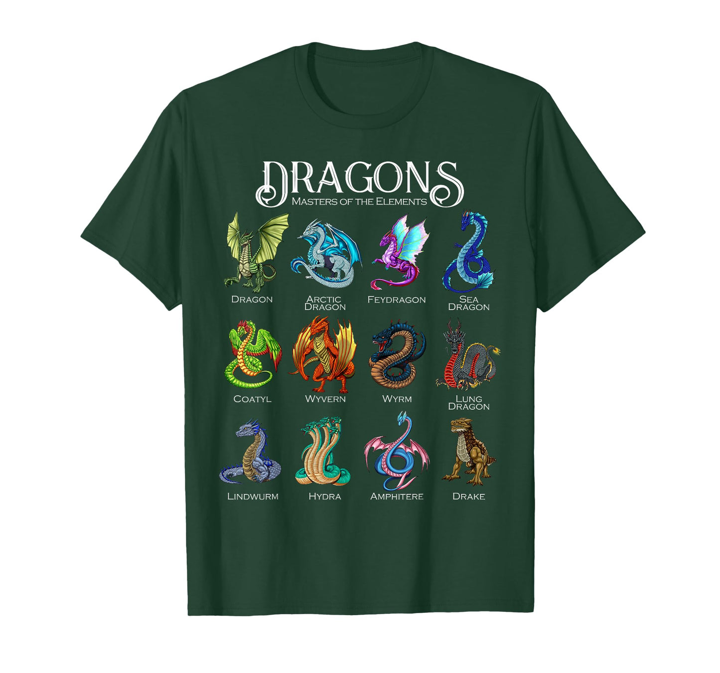 Legendary Dragon Types - Dragons T-Shirt